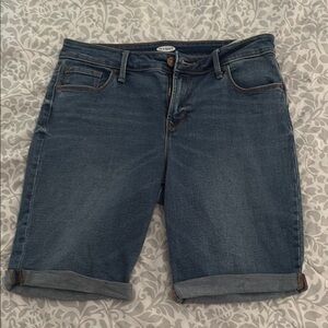 Old Navy Blue Jean Shorts with Cuffed Hems